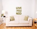 Love is All You Need Quotes Wall Decal Love Vinyl Art Stickers